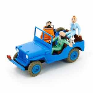 AUTO DE COLECCIÓN TINTÍN  JEEP AZUL OBJETIVO LA LUNA Nº09 29509