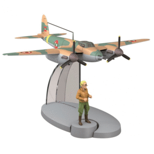 FIGURA TINTIN  DE COLECCION  AVION DE GUERRA STOCK DE COQUE Nº10 29530 (2014)