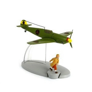 TINTIN AVION CHASSEUR BORDURE BF 109 29539