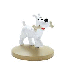 FIGURA PVC  MILÚ CON SU HUESO MOULINSART 42222