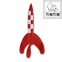 FIGURA TINTIN COHETE LUNAR (8,5 CM)