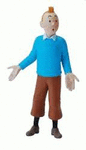 FIGURA TINTIN  PVC  PULLOVER BLUE 8.5 CM