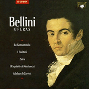 BELLINI OPERAS LA SONAMBULA, I PURITANI, ZAIRA, I CAPULETI E I MONTECCHI(CD)