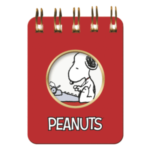 MINI BLOCK  SNOOPY CON ESPIRAL  SNOOPY/MAQUINA