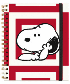 LIBRETA TAPA DURA ARGOLLADOL GRANDE  SNOOPY 18-04-1