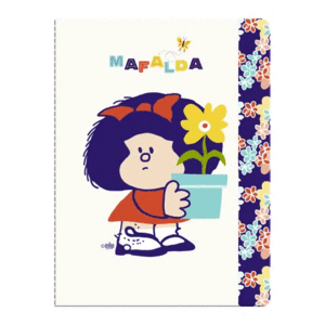 LIBRETA TB MEDIANA MAFALDA CREMA PLANTITA