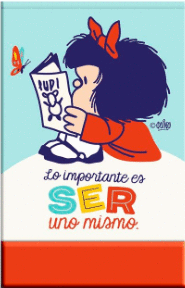 LIBRETA CON CIERRE MAGNETICO MAFALDA PASTEL