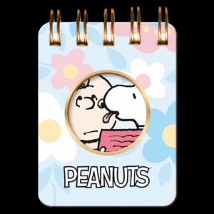 MINI BLOCK CON ESPIRAL  SNOOPY/BROWN PASTEL