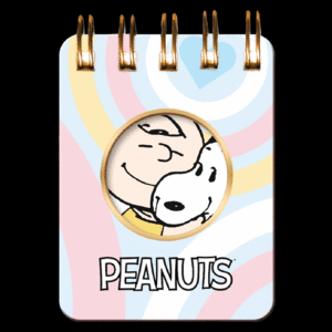 MINI BLOCK CON ESPIRAL  SNOOPY-CHARLIE PASTEL