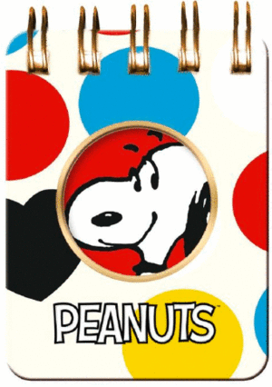 MINI BLOCK CON ESPIRAL SNOOPY COLORFULL