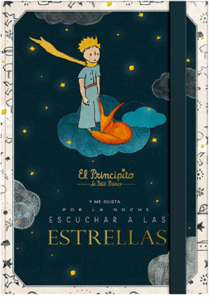 LIBRETA TAPA DURA MEDIANA  EL PRINCIPITO ESTRRELLAS