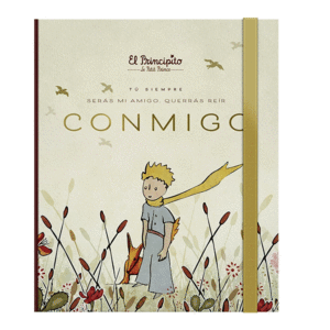 LIBRETA TAPA DURA GRANDE  EL PRINCIPITO CONMIGO