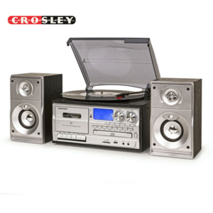 TORNAMESA CROSLEY ECLIPSE CENTRO DE ENTRETENIMIENTO CON ALTAVOCES-NEGRO