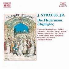 J. STRAUSS, JR.  DIE FLEDERMAUS (HIGHLIGHTS)  (CD)
