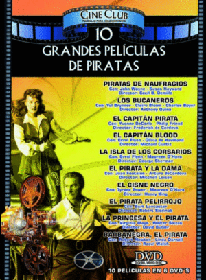 10 GRANDES PELICULAS DE PIRATAS  (DVD)
