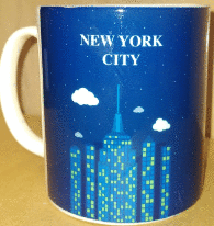 MUG NEW YORK BLUE