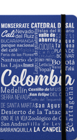 NOTEBOOK COLOMBIA BLUE  CUADRICULADA