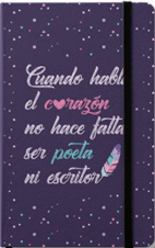 NOTEBOOK CORAZON CUADRICULADA