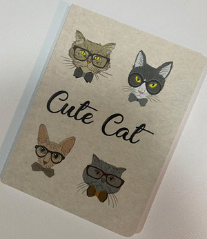 NOTEBOOK BOLSILLO CUTE CAT