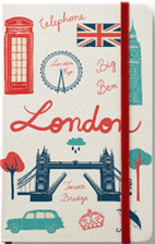 NOTEBOOK    LONDON RED  CUADRICULADA