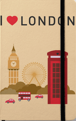 NOTEBOOK LONDON I LOVE  (CUADRICULADA)