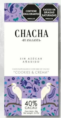 CHOCOLATE BLANCO CON NIBS DE CACAO 