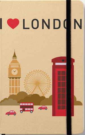 NOTEBOOK LONDON I LOVE  HOJA BLANCA