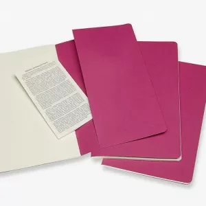 LIBRETA CAHIER GDE BLANCA  X3 ROSADO