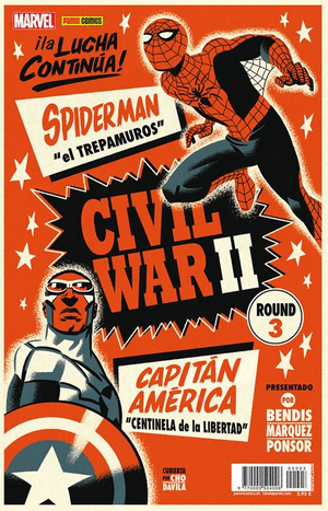 CIVIL WAR II NO.3:SPIDERMAN VS CAP.AMERICA