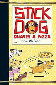STICK DOG CHASES A PIZZA