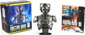 DOCTOR WHO CYBERMAN BUST AND ILLUSTRATED BOOK