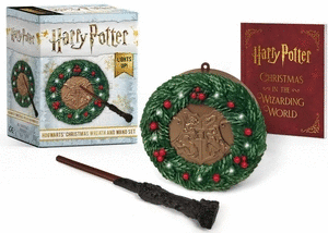 HARRY POTTER: HOGWARTS CHRISTMAS WREATH AND WAND SET