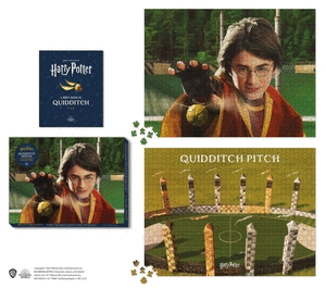 HARRY POTTER QUIDDITCH MATCH 2-IN-1 DOUBLE-SIDED 1000-PIECE PUZZLE