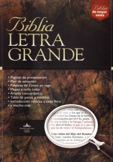 BIBLIA LETRA GRANDE  REINA VALERA 1960 . IMITACION PIEL NEGRA