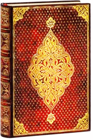 LIBRETA PAPERBLANKS TRIFOLIO DORADO MINI CON LINEAS BANDA ELASTICA
