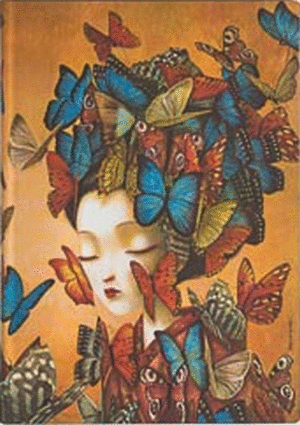 LIBRETA PAPERBLANKS MADAME BUTTERFLY MIDI LINEAS