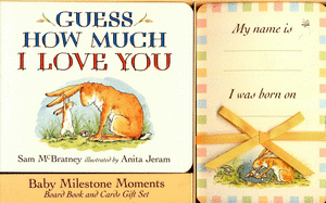 GUESS HOW MUCH I LOVE YOU: BABY MILESTONE MOMENTS: BOARD BOOK AND CARDS GIFT SET
