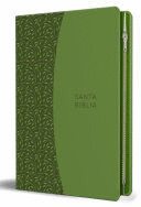 BIBLIA REINA VALERA 1960 TAMAÑO GRANDE, LETRA GRANDE PIEL VERDE CON CREMALLERA / SPANISH HOLY BIBLE RVR 1960. LARGE SIZE, LARGE PRINT GREEN LEATHER WITH ZIPP