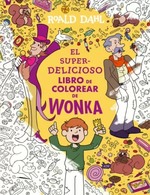SUPERDELICIOSO LIBRO COLOREAR WONKA