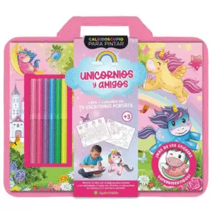 CALEIDOSCOPIO PARA PINTAR -UNICORNIOS Y