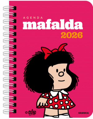 AGENDA ARGOLLADA MAFALDA 2026 DIA POR PÁGINA