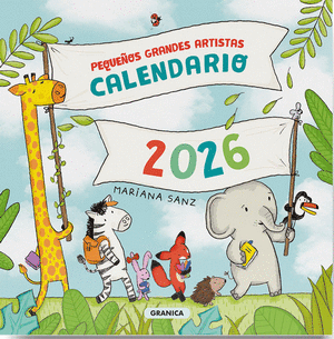 CALENDARIO DE PARED PEQUEÑOS GRANDES ARTISTAS 2026, 