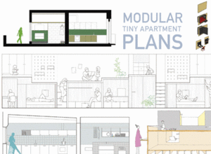 MODULAR TINY APARTMENT PLANS