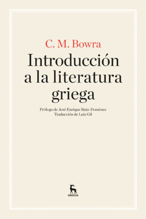 INTRODUCCIÓN A LA LITERATURA GRIEGA