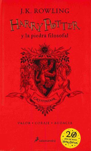 HARRY POTTER Y LA PIEDRA FILOSOFAL (EDICIÓN GRYFFINDOR DEL 20º ANIVERSARIO) (HAR