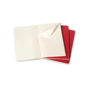 LIBRETA CAHIER PEQ RAYAS X3 ROJO