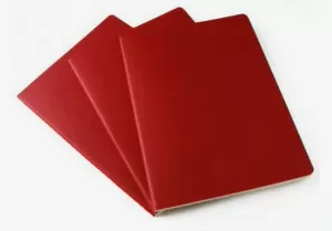 LIBRETA CAHIER GDE BLANCA  X3 ROJO