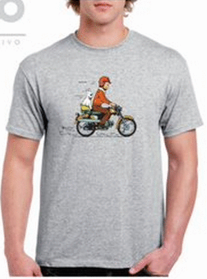 CAMISETA TINTIN MOTO TALLA S