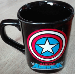 MUG RELIEVE CAPITAN AMERICA 