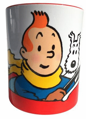 MUG COLOR INTERNO TINTIN AUTO